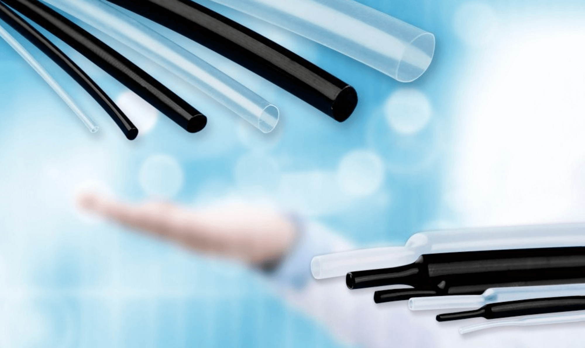 Medical-Grade Transparent FEP Heat Shrink Tubing 1.6:1 Ø2.85mm