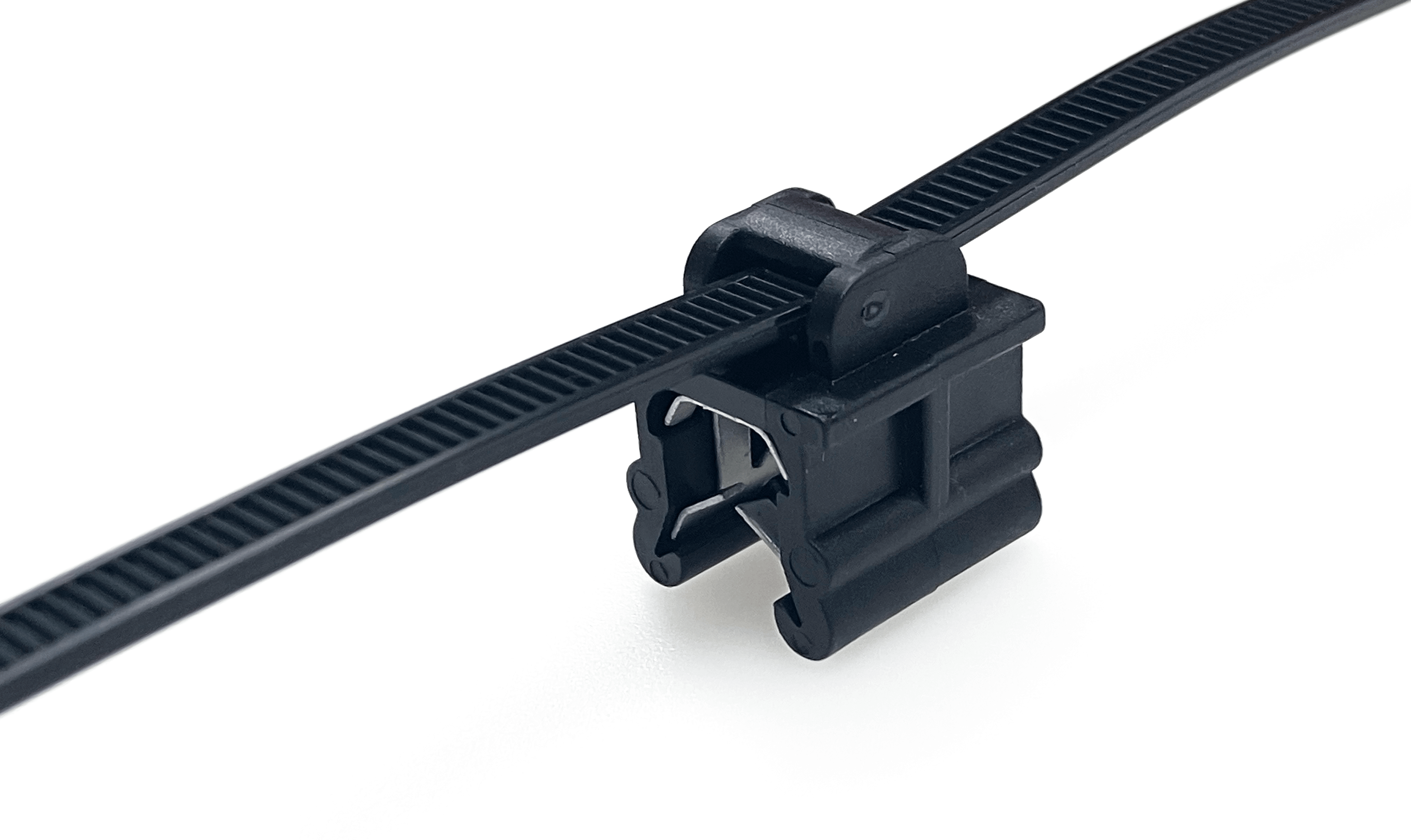 2-Piece Cable Tie & Edge Clip, EC19, 3-6 mm Panel